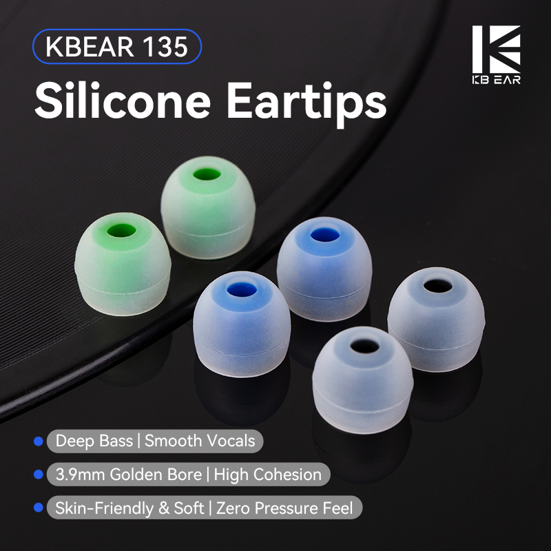 In Ear Monitor Iem - KBEAR 135 Silikon Kulaklık Uçları 3.9mm
