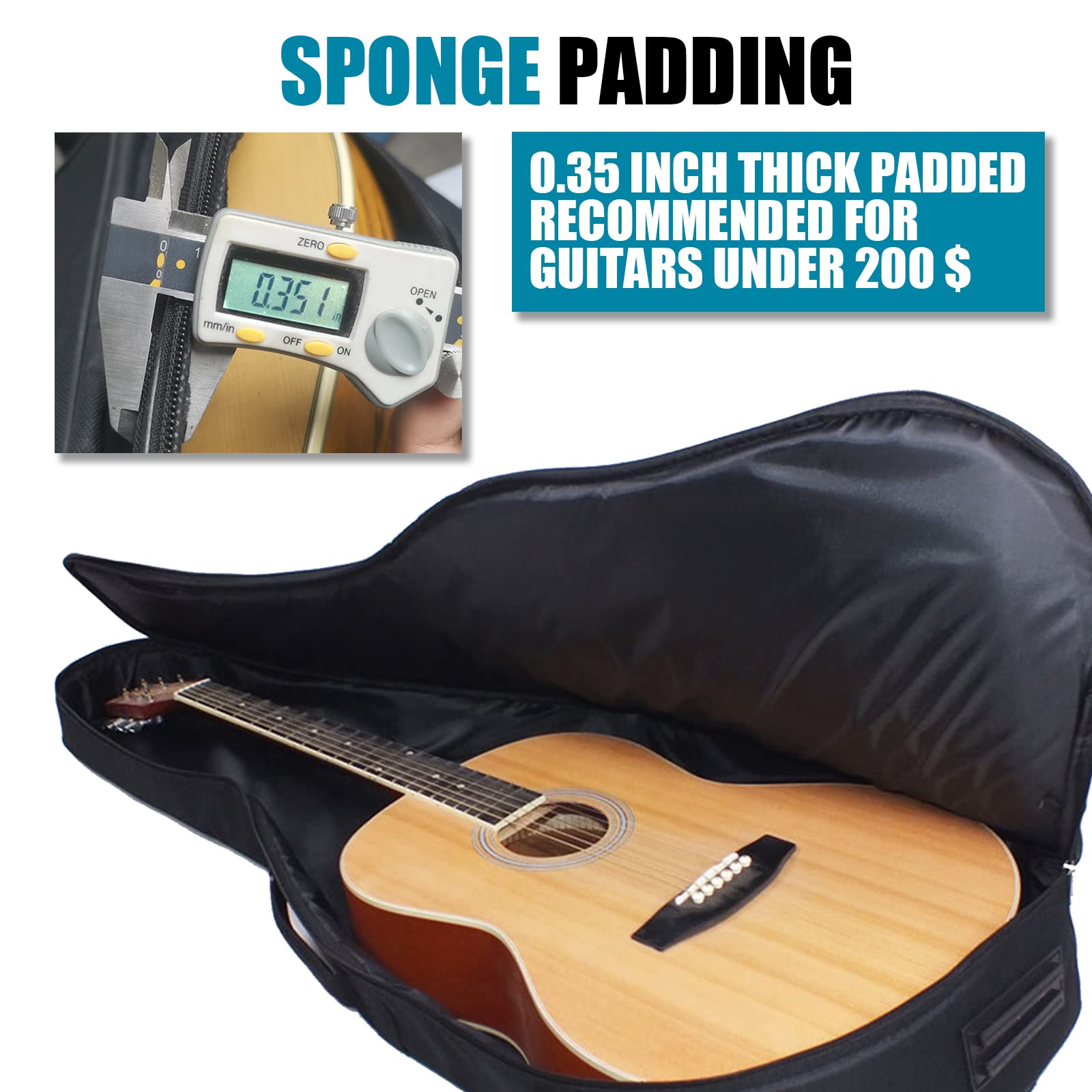 Akustik gitar Gig Bag 41 inç 0 - Case Guitar Gig Bag incelemesi ve fiyatı